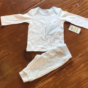First Impressions Soft White Elephant top & bottom